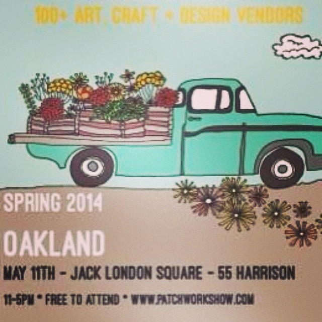 we play today in oakland for @patchworkandcraftcation!!! come check it out! we play around  2pm :)