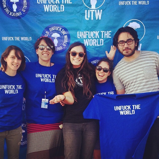 had so much fun yesterday @fonogenic for @utwnow day!! here's my awesome crew! we provided the festival with waste mgmt and free filtered water! #utwday