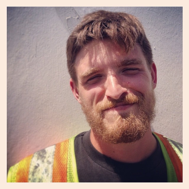 cute bearded faces like this one are one of the things that have made this crazy day job worth it. I'm gonna miss my boys but it's time for me to go record an album! #yeehaw #beardsareawesome