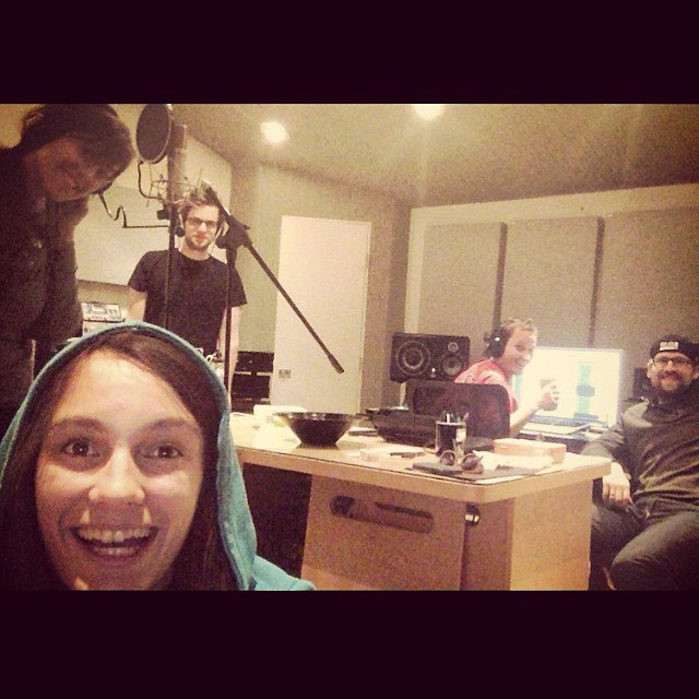 so stoked on recording these new songs!