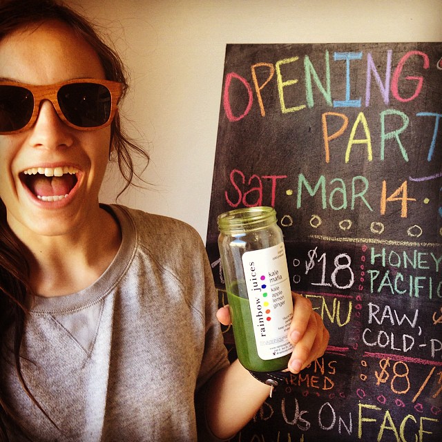 hey long beach! tomorrow we are playing tunes at 6pm for the grand opening party of @rainbowjuiceslb !!! come hang out and drink some juice!