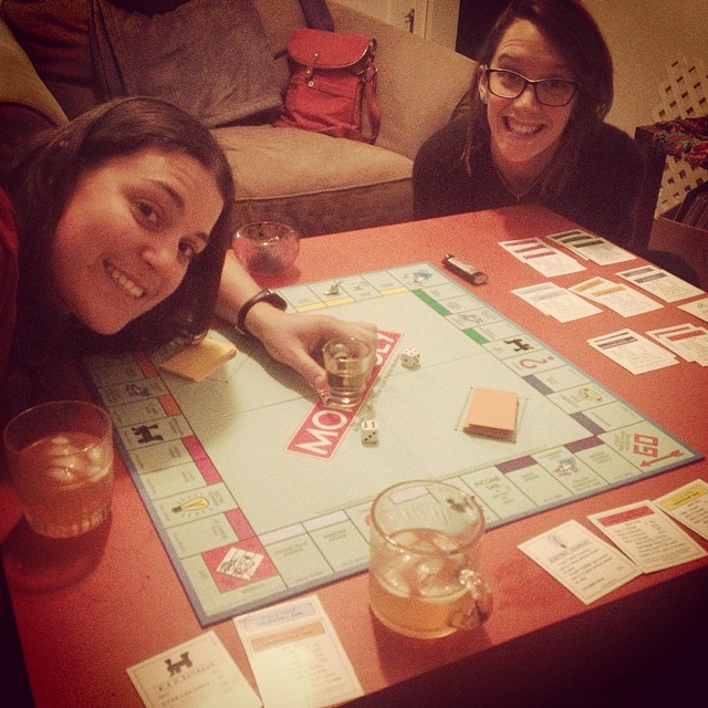 drunk-opoly with my loves :) happy happy! xo