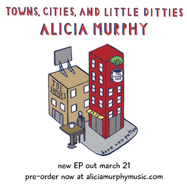 i am so excited to announce that you can now pre-order our new EP "Towns, Cities, and Little Ditties" featuring artwork by @davevanpatten! link for pre-order is in my bio! yay! #tcld #newnew #march21 #diy #longbeach #davevanpatten