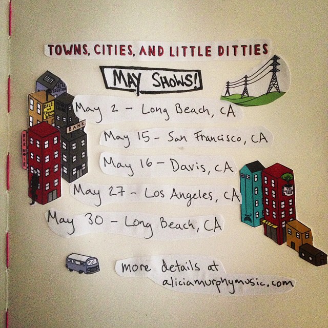 it is almost may and we have a shows in California! :) these are some super fun ones! check the website for more details! (may 15 + 16 will be with our homies, @thejanks)