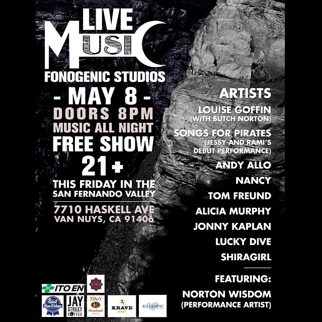 we are playing tmrw night at @fonogenic in van nuys! this is our favorite studio and we are playing with a bunch of our friends! it's free too! get down with it! xo