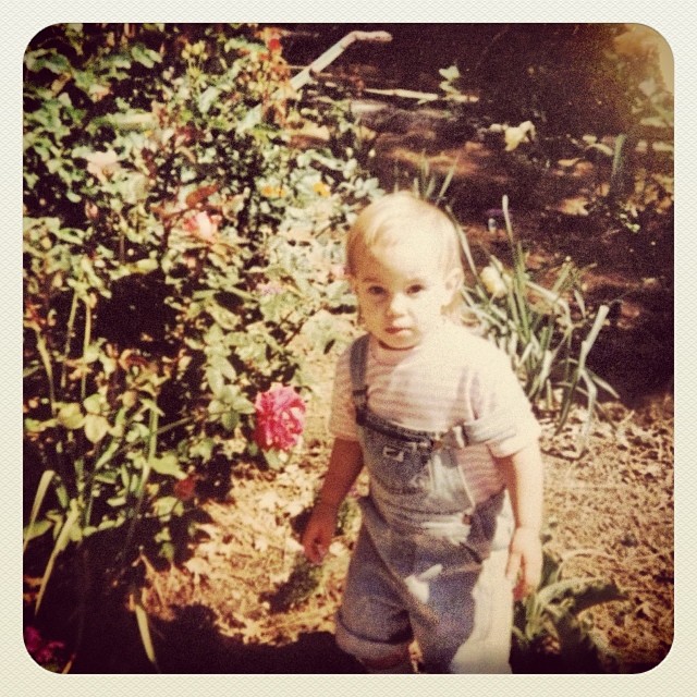 #tbt because overalls... and gardens....