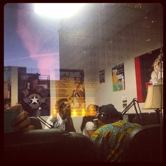 we played some tunes a shot the shit on #livewithclive on #radiotitans w/ @verbsisthehomie & @joypostell! check it out on radiotitans.com!