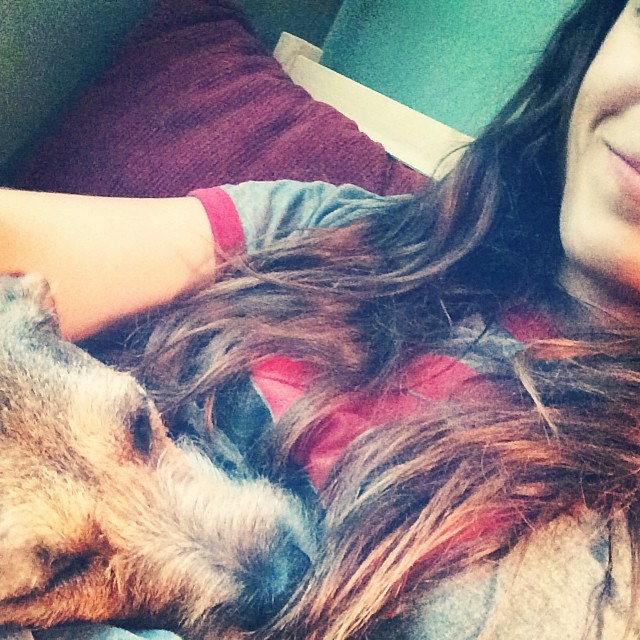 my work buddy for the afternoon