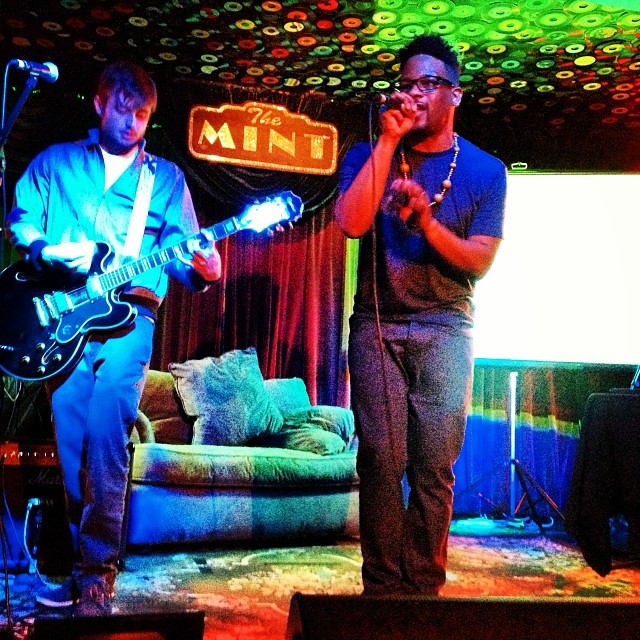 had the most awesome experience at #themikeeagle show last night @themintla. so incredibly fun and hilarious :) go to the next one or else! #indierap #la @artrapmike