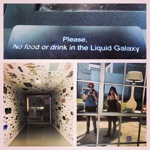 brunch with lily at the goog. #googlewonderland #liquidgalaxy